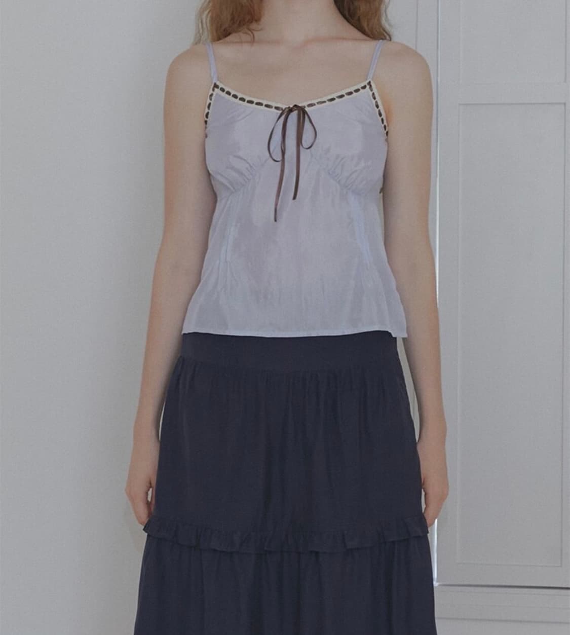 [마가린핑거스] 레이스 리본 슬립 LACE RIBBON SLIP blue 상품이미지2