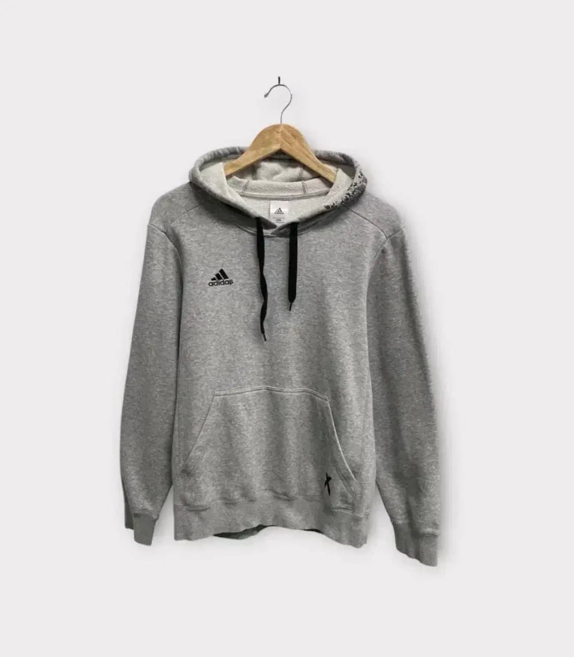 아디다스 그레이 후드 티셔츠 S-M 상품이미지1