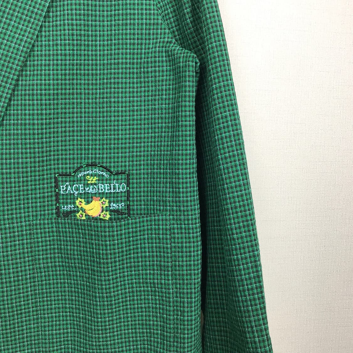 베네통 린넨 혼방 체크 자켓 여성44 (66) 상품이미지4