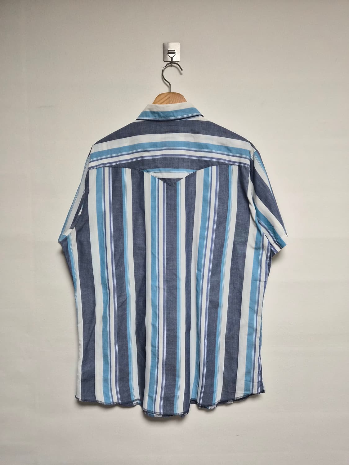 랭글러Wrangler 체크 웨스턴 반팔 셔츠 L - S361 상품이미지2