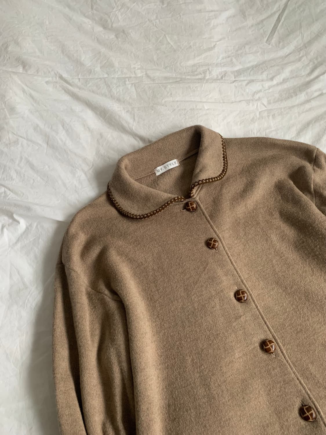 코코아 니트 자켓 상품이미지4