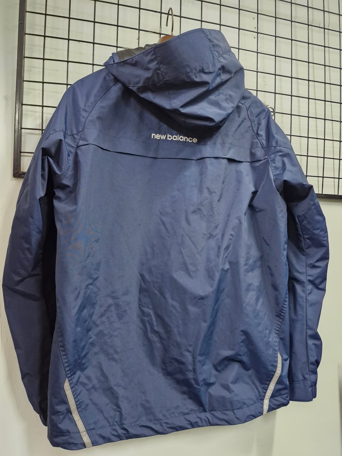 100L 뉴발란스 클래식 후드 바람막이 자켓 네이비 상품이미지7
