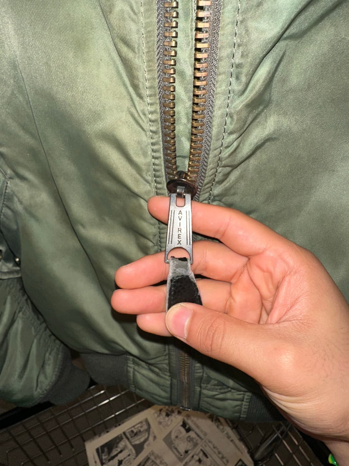 Avirex back logo Ma-1 flight jacket 상품이미지7