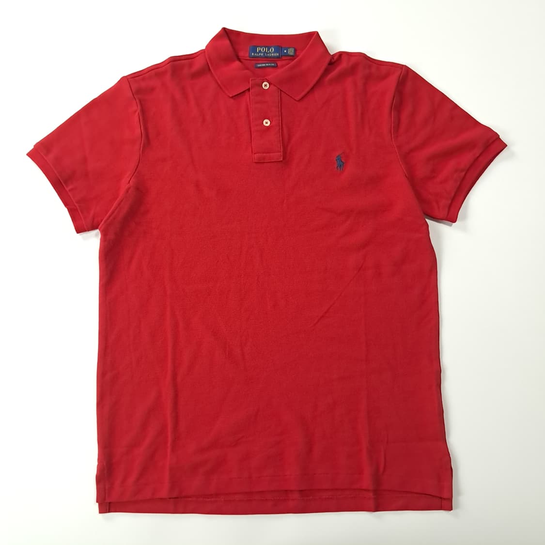 CK179 M 폴로 레드 반팔 메쉬 카라 티셔츠 상품이미지1