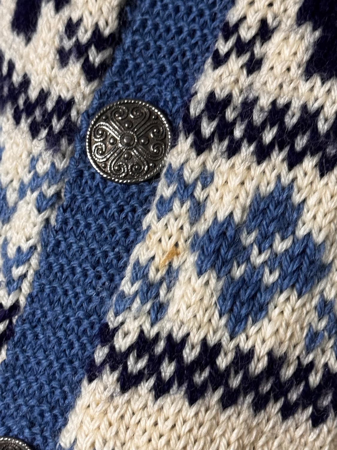 노르딕 빈티지 눈꽃 무늬 가디건 상품이미지4