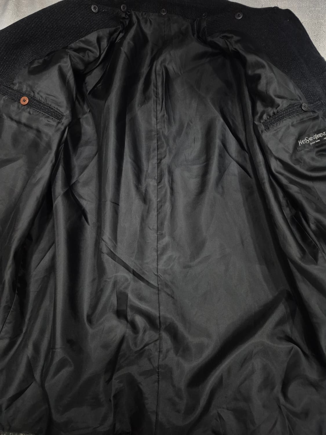 입생로랑 뿌르 옴므 모직 하프 코트 남성 100사이즈 상품이미지4