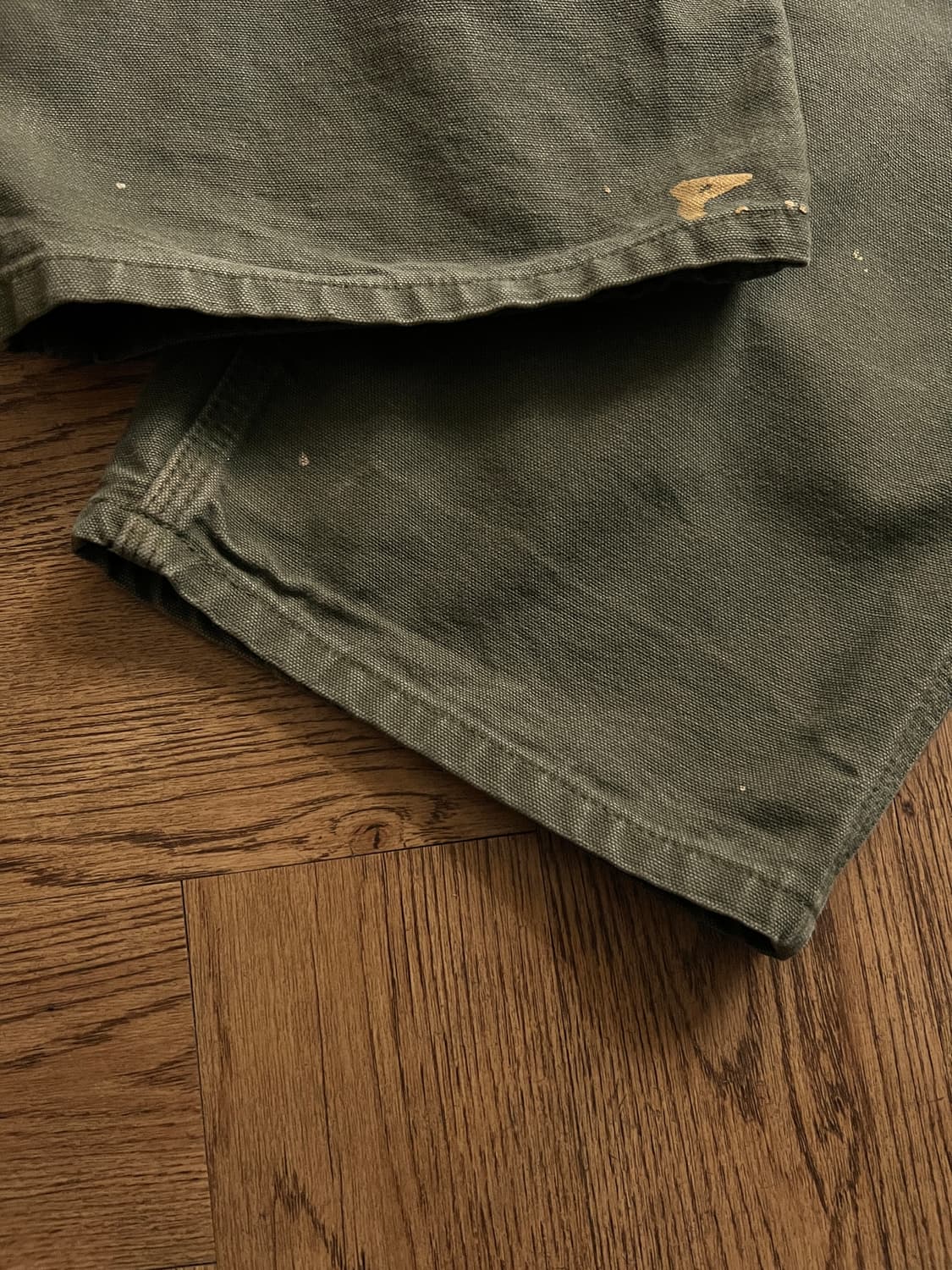 [38]칼하트 USA 빈티지 페인팅 모스그린 싱글니 워크 팬츠 M14 상품이미지6