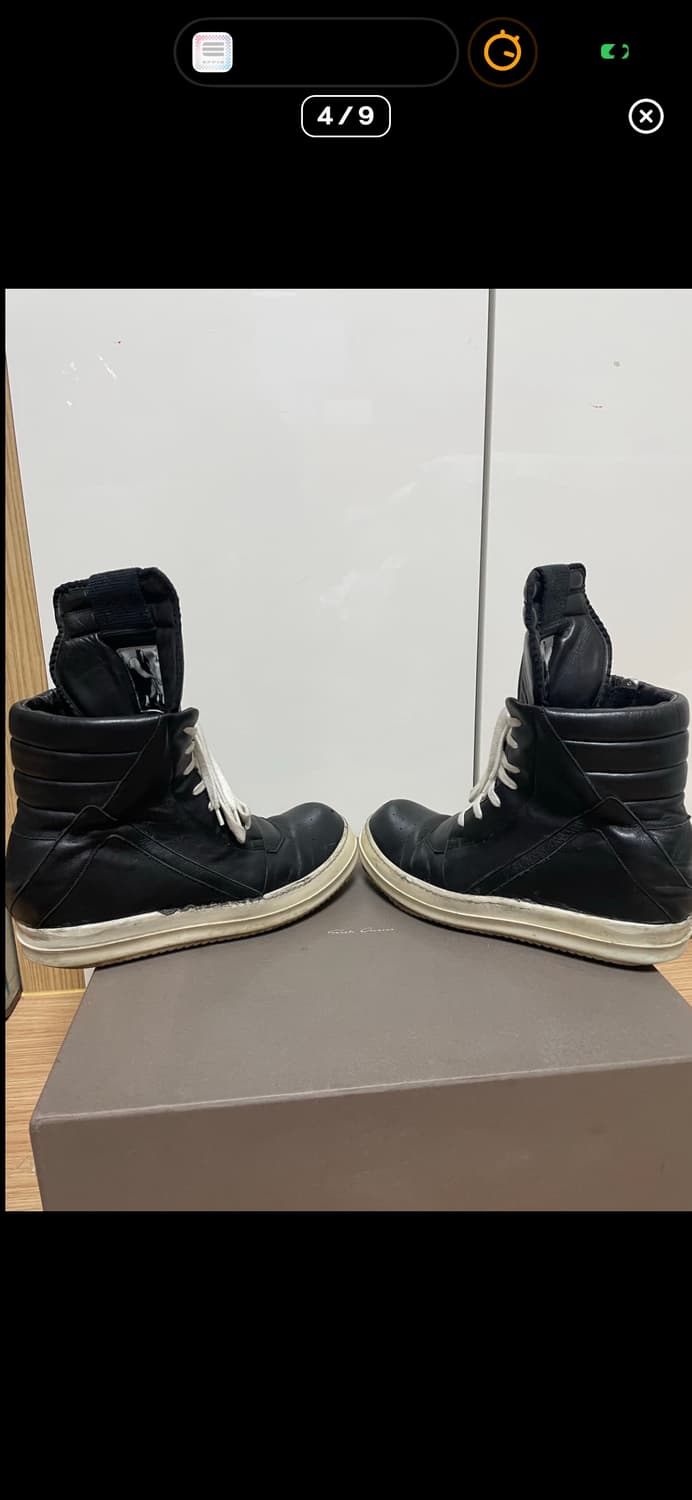 릭오웬스 지오바스켓 검정 박스 끈 O (정품) 네고가능해요:) 상품이미지4