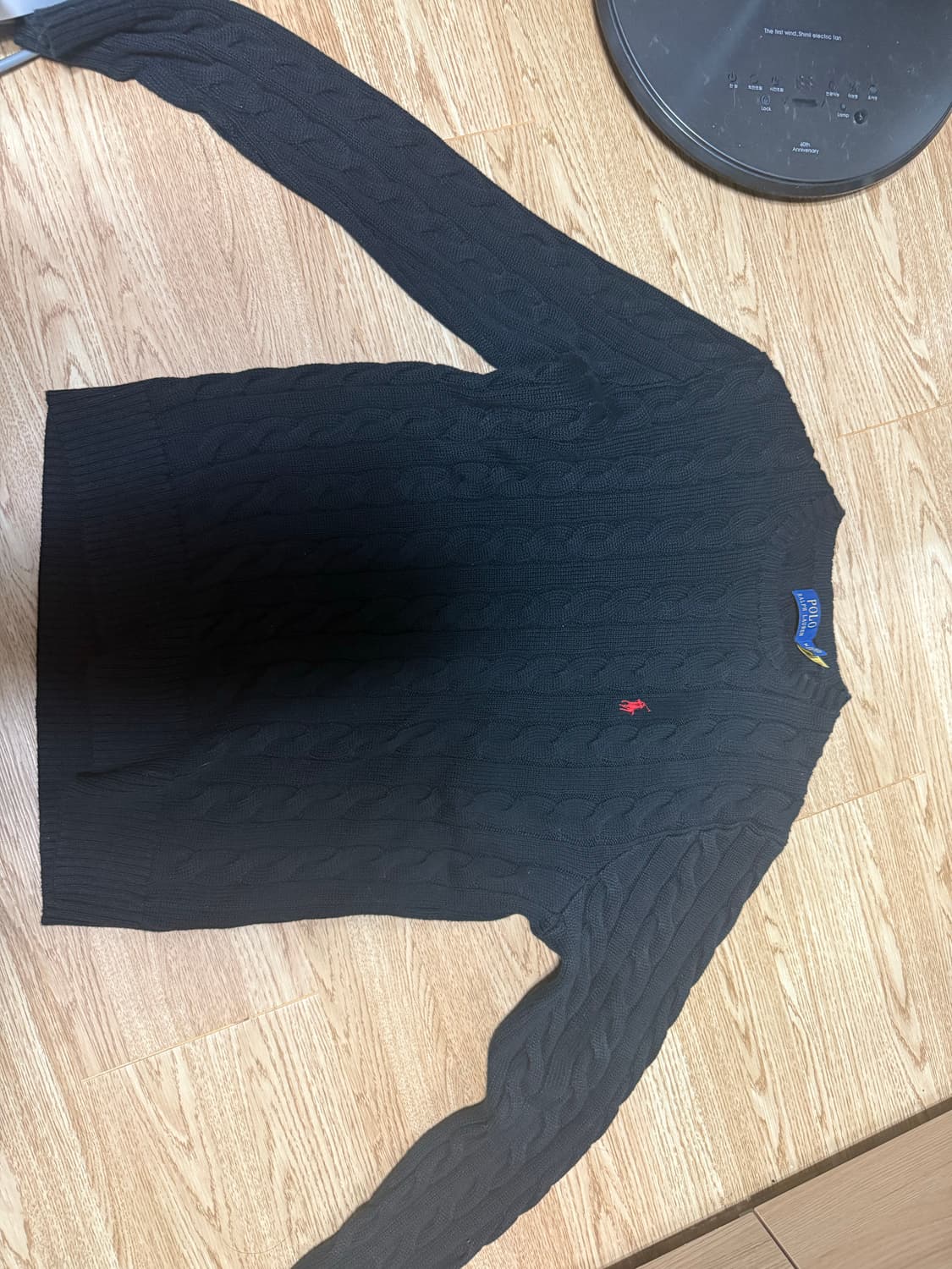 폴로 케이블 니트 코튼 스웨터 상품이미지1