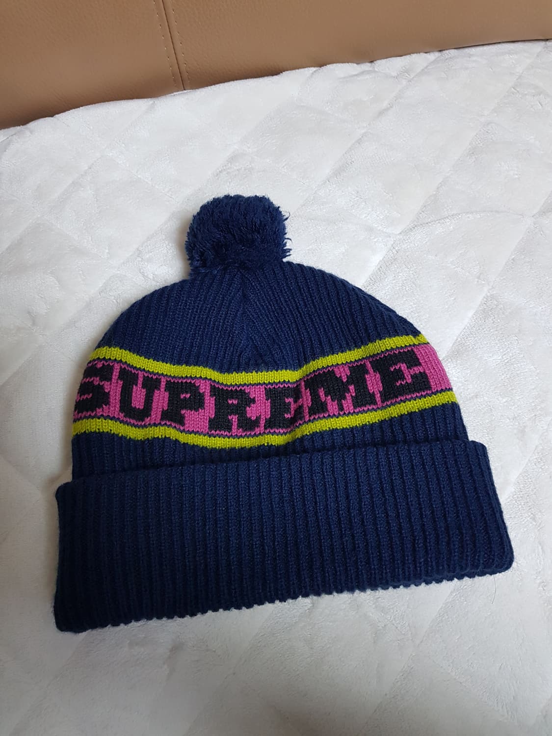 슈프림 빅스트라이프 비니 모자 네이비 24FW 상품이미지2