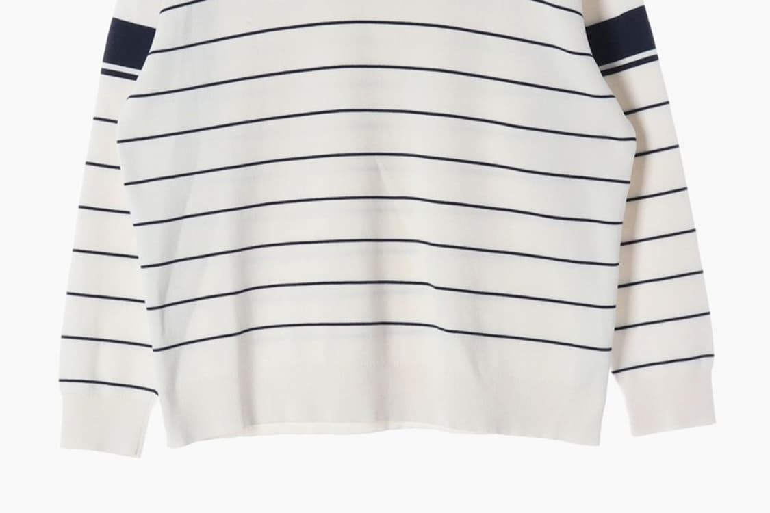 라코스테 릴렉스핏 스트라이프 크루넥 니트 XXL 상품이미지4