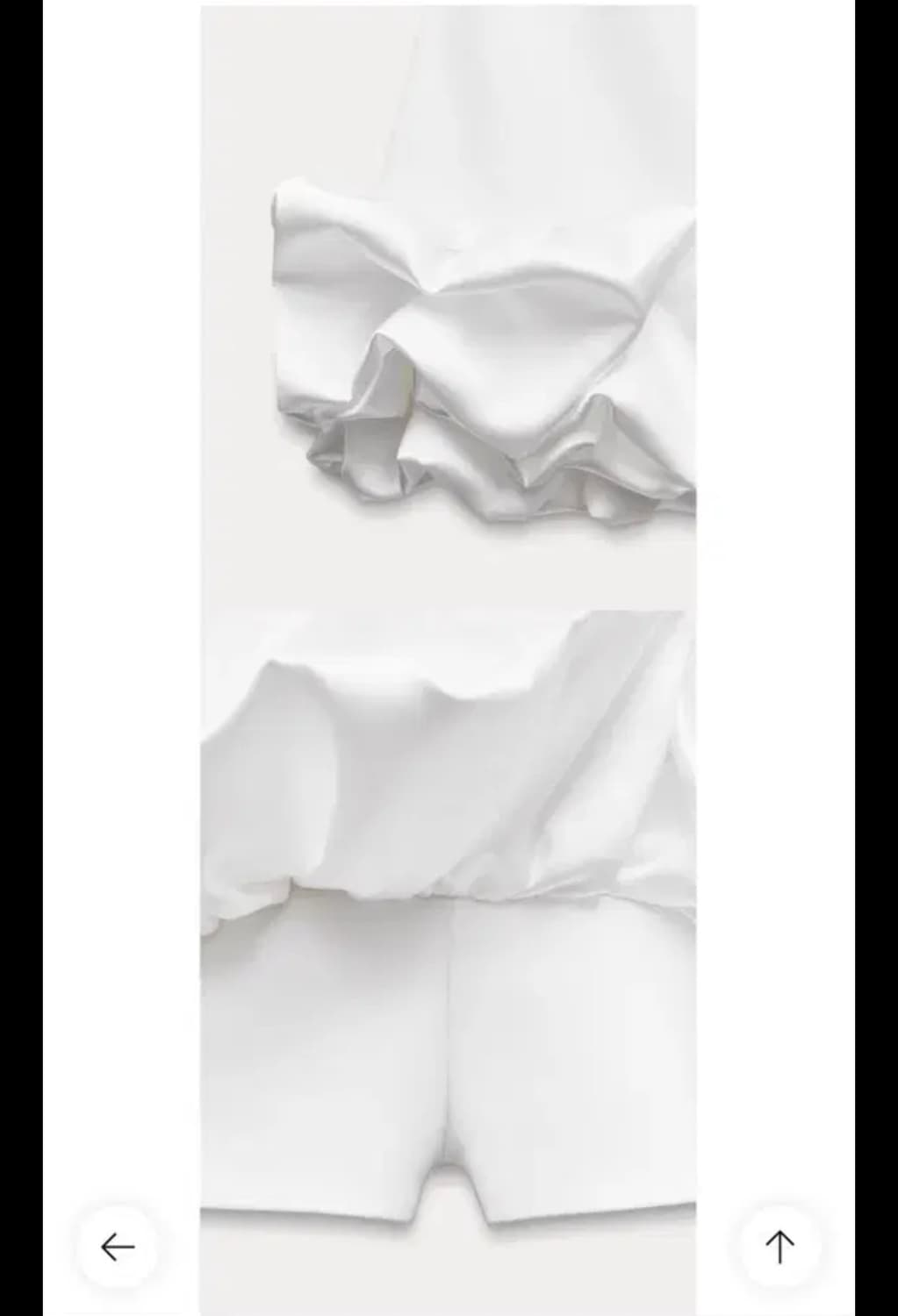 (새상품) 자라 볼륨 콤비 점프수트 원피스 상품이미지5