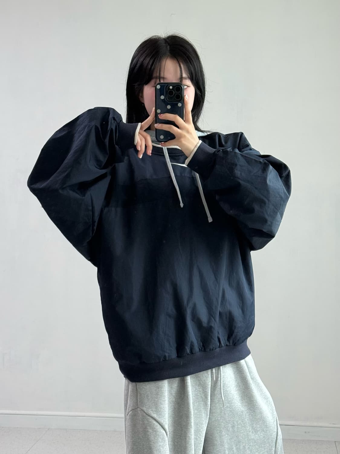 나이키 네이비 오버핏 웜업 상품이미지2
