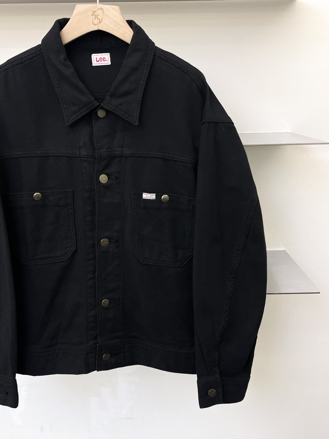 리 블랙 트러커 자켓 상품이미지4