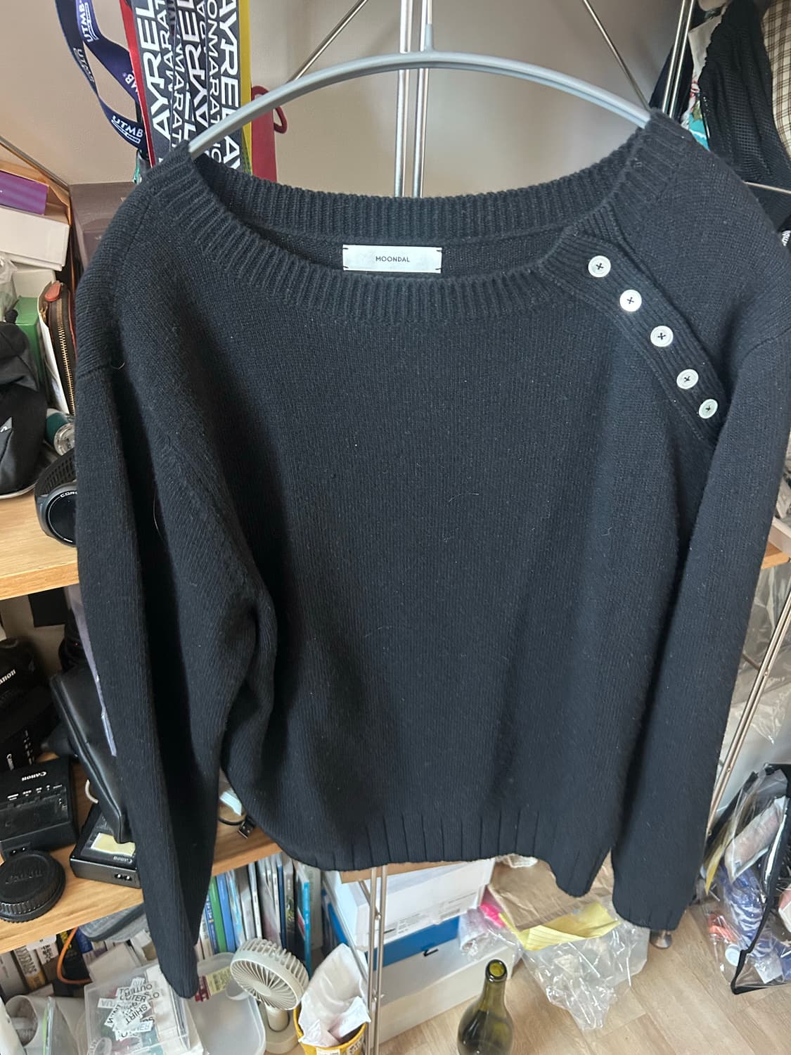 문달 여성 블랙니트  상품이미지1