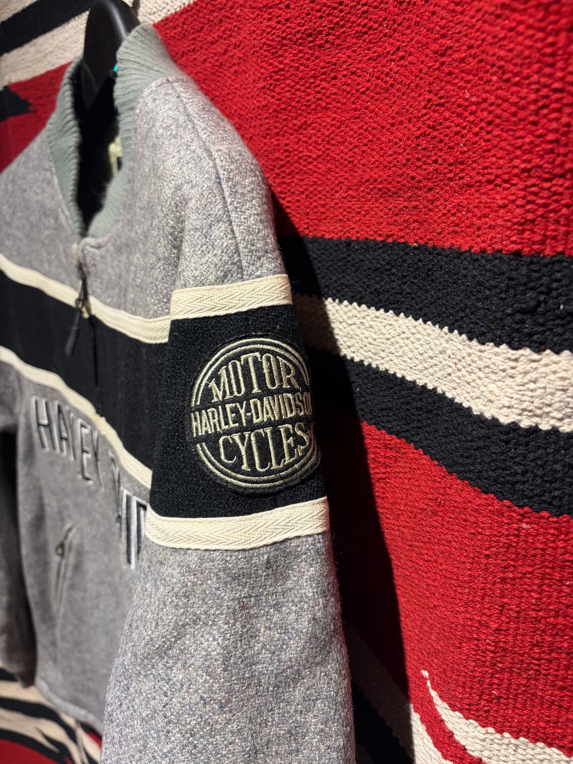 Harley davidson wool bomber jacket 상품이미지5