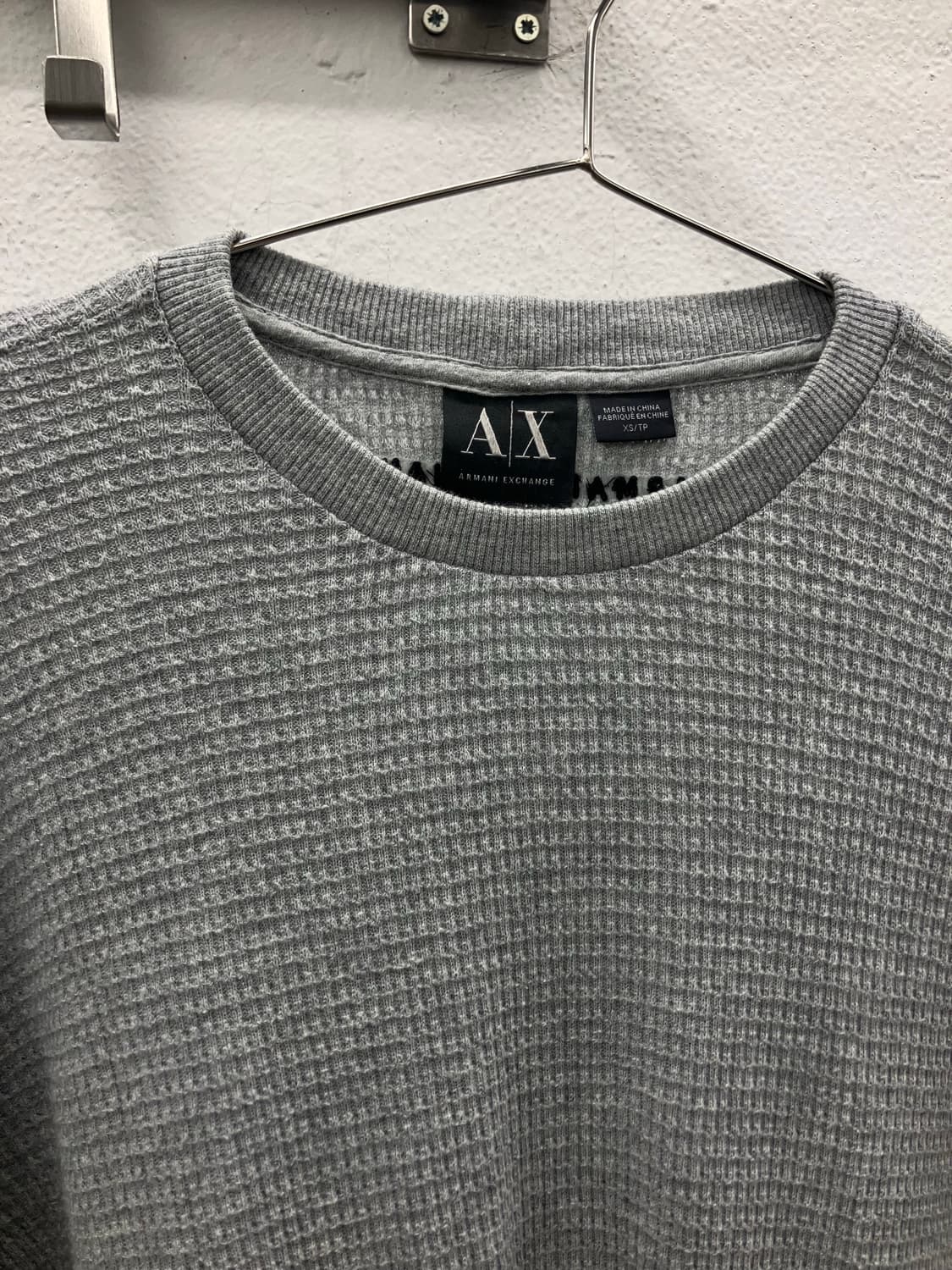 알마니 익스체인지 와플 롱슬리브  상품이미지2