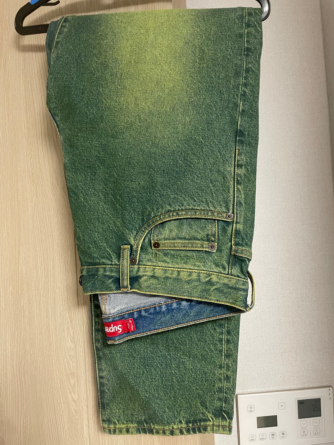 Supreme Regular Jean Overspray Green 상품이미지1