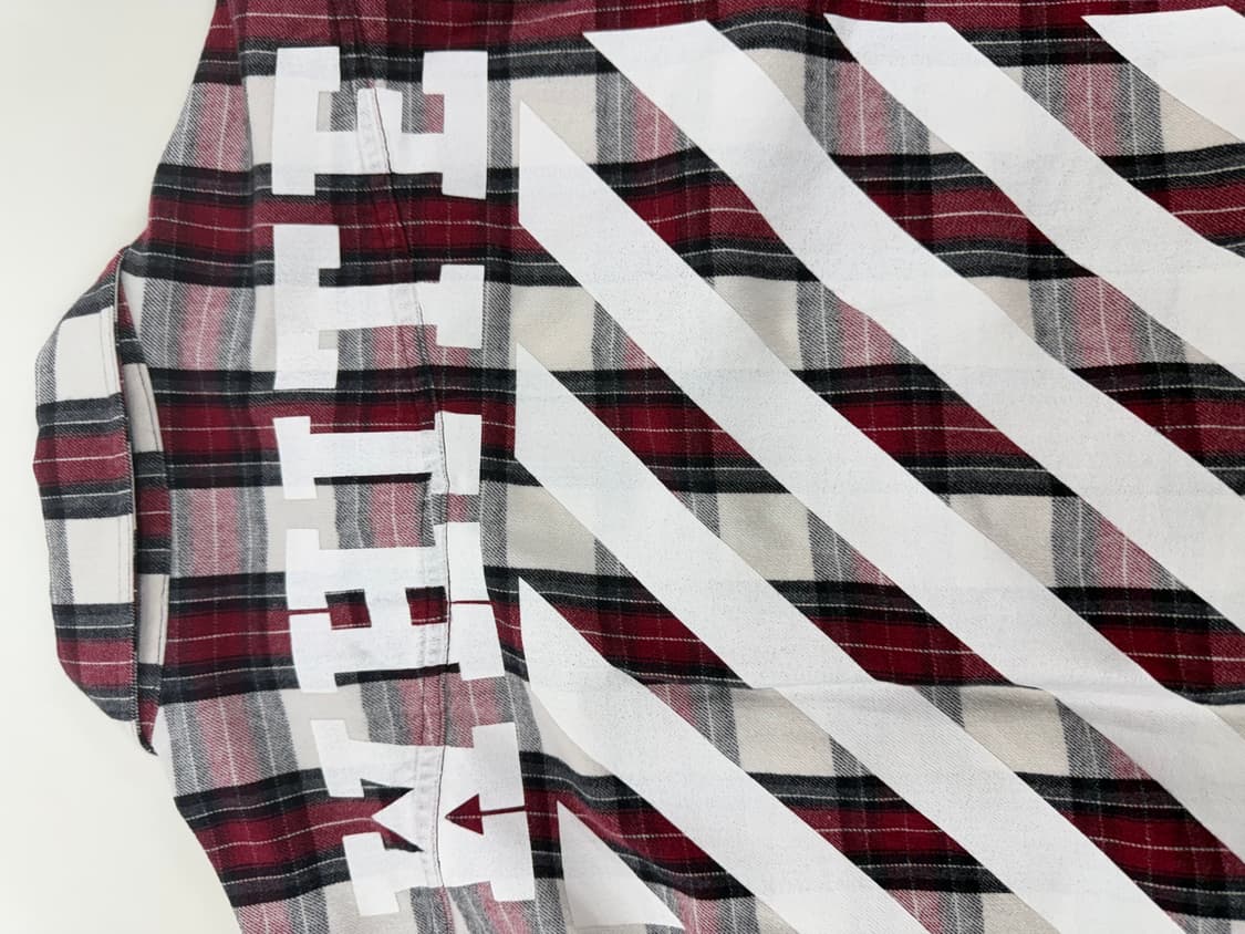 오프화이트 Off White 플란넬 체크 셔츠 상품이미지5