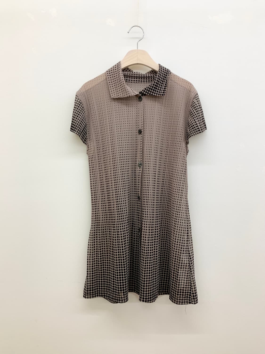 플리츠 반팔 블라우스 pleats blouse 상품이미지1