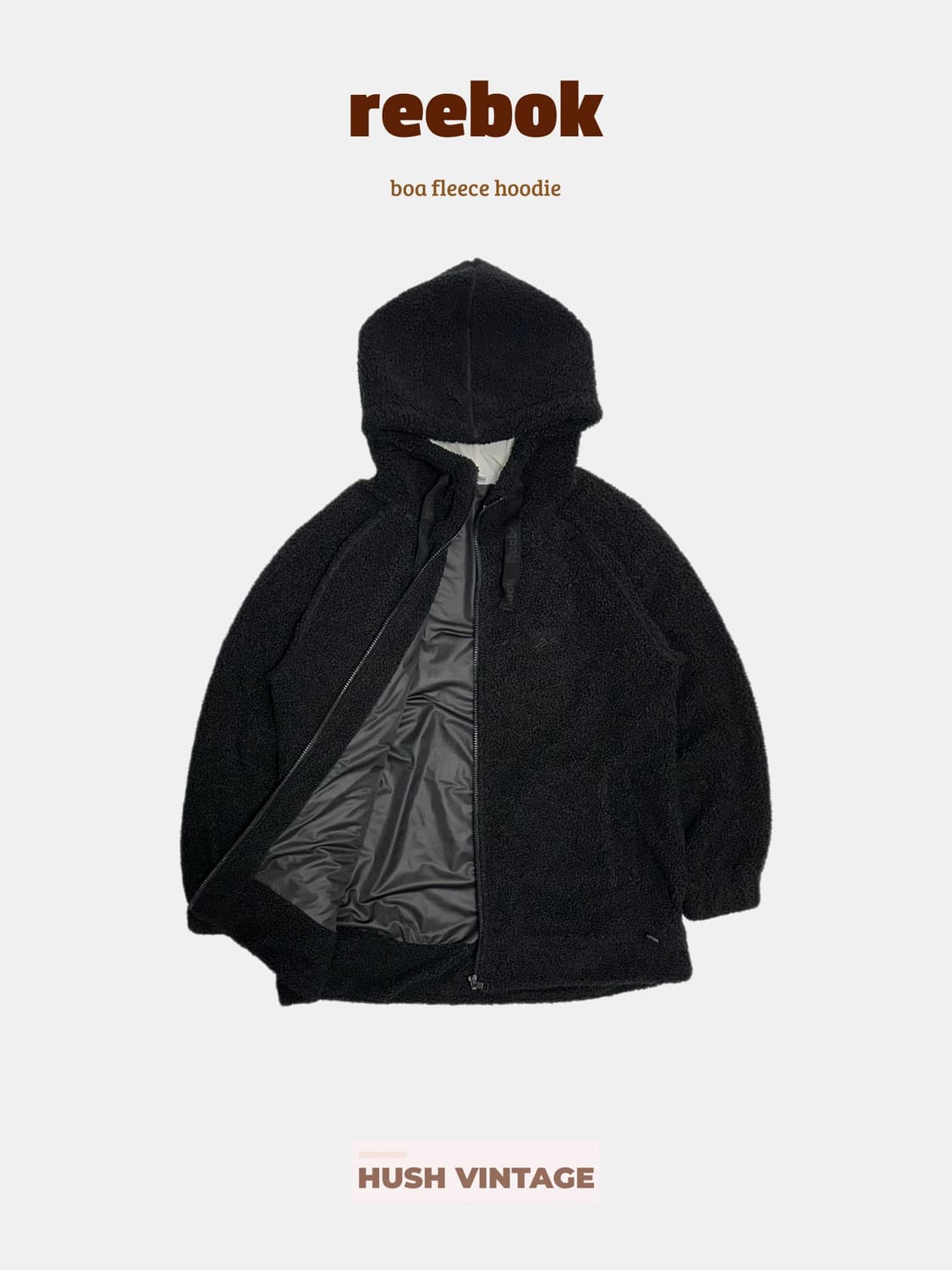 리복 보아 후리스 후드집업 자켓 상품이미지1