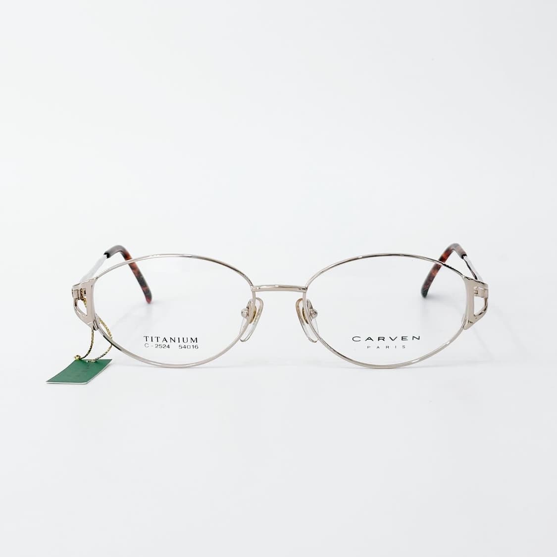 키지클럽 CARVEN 골드 메탈 오벌 데드스탁 빈티지안경 상품이미지2