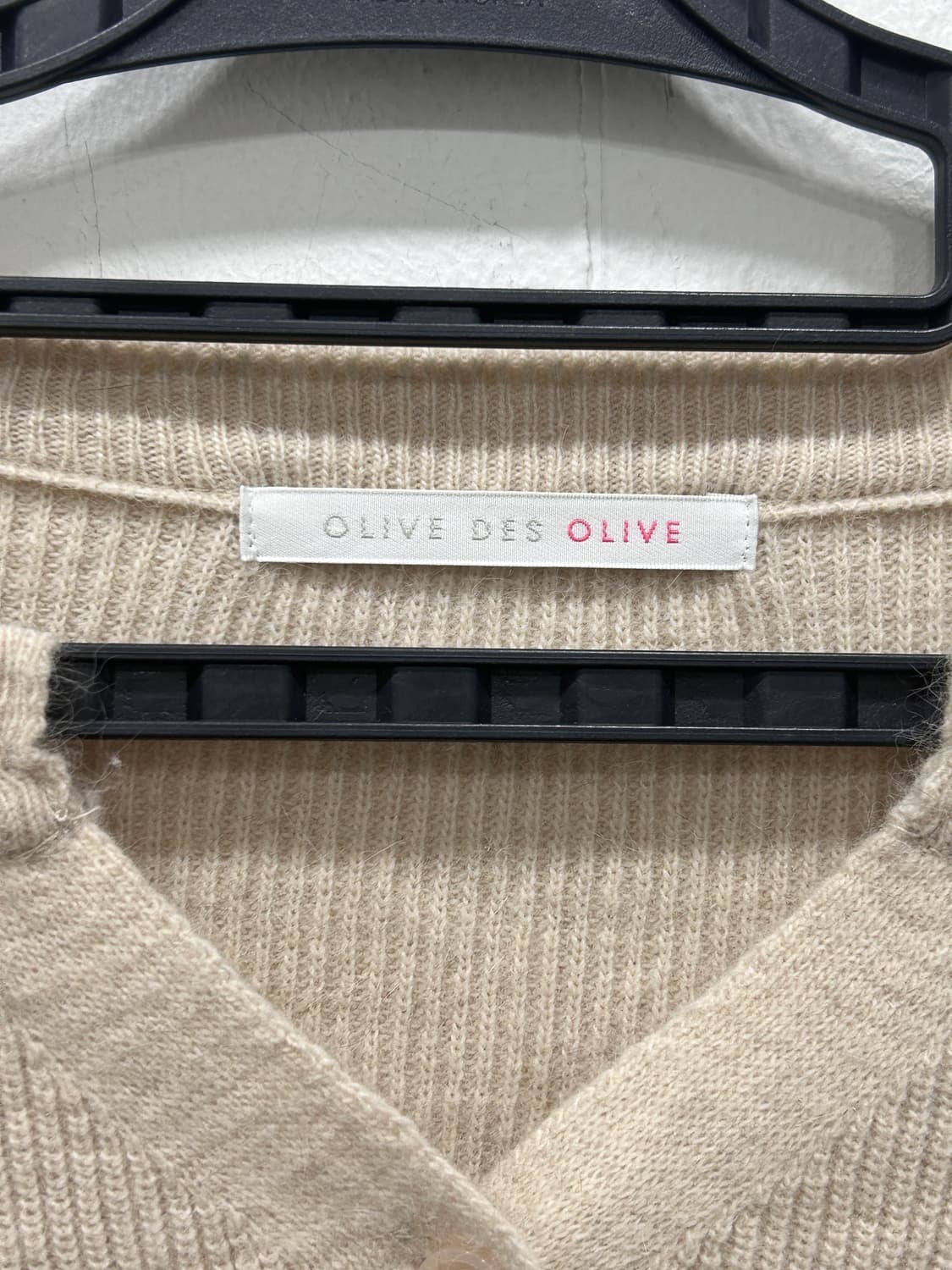 올리브데올리브 폭스 니트 가디건 55 아이보리 상품이미지4