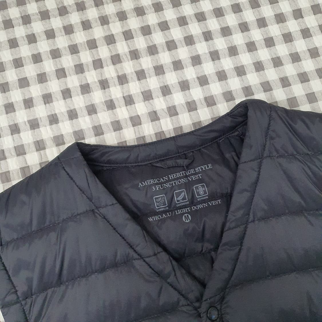 후아유 오리털 경량패딩 베스트 남자95 상품이미지2
