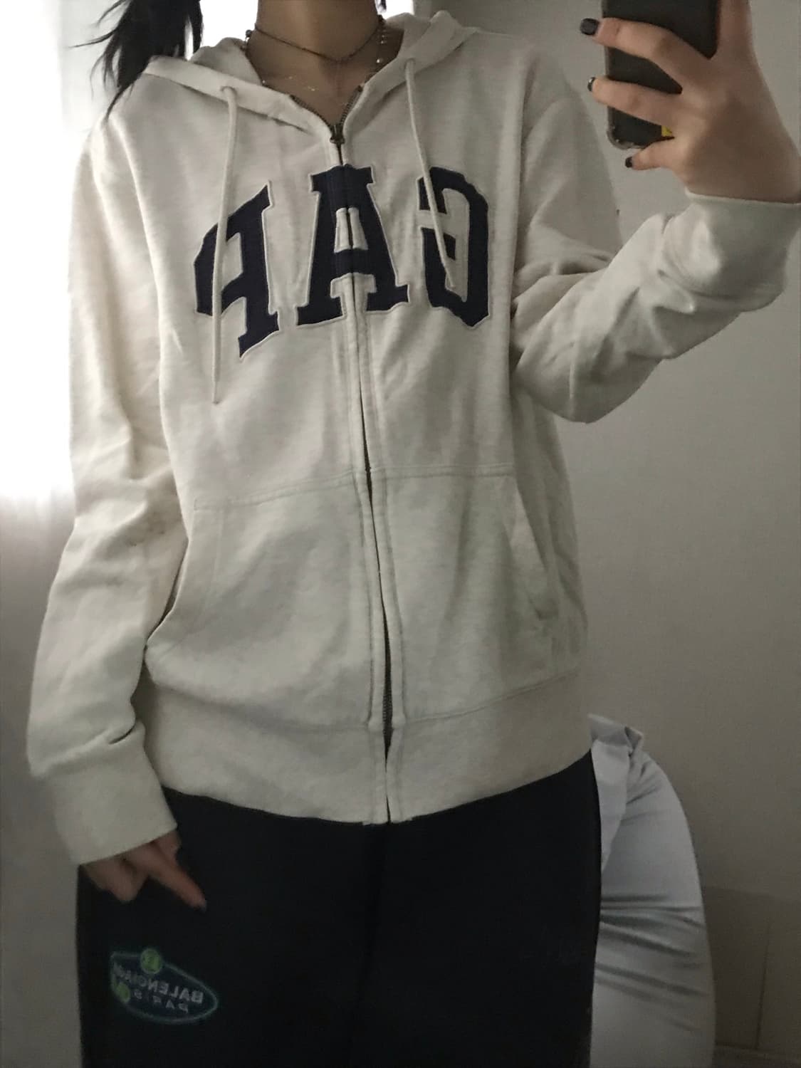 갭 오트밀 후드집업 상품이미지2