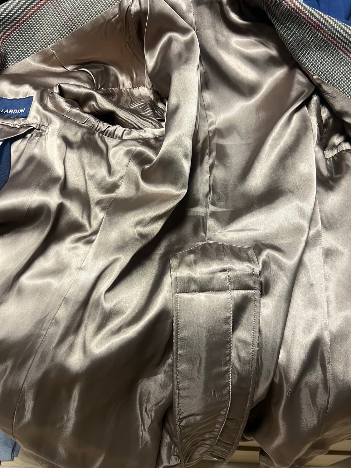 라르디니 Lardini 남성 체크 코트 52사이즈 상품이미지8