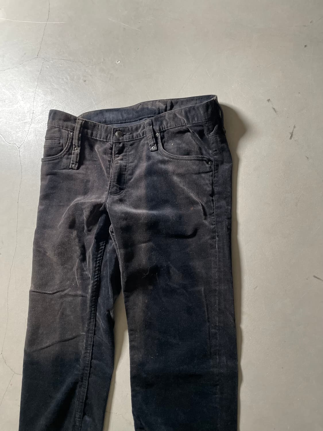 아담에 로페 벨벳 빈티지 가공 팬츠 상품이미지2