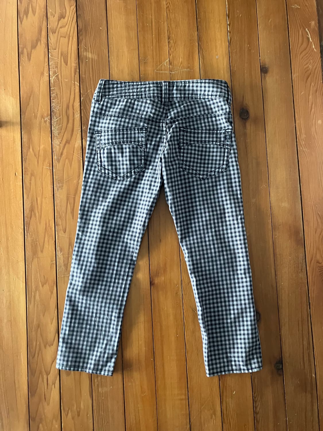 체크 카프리 팬츠 상품이미지4