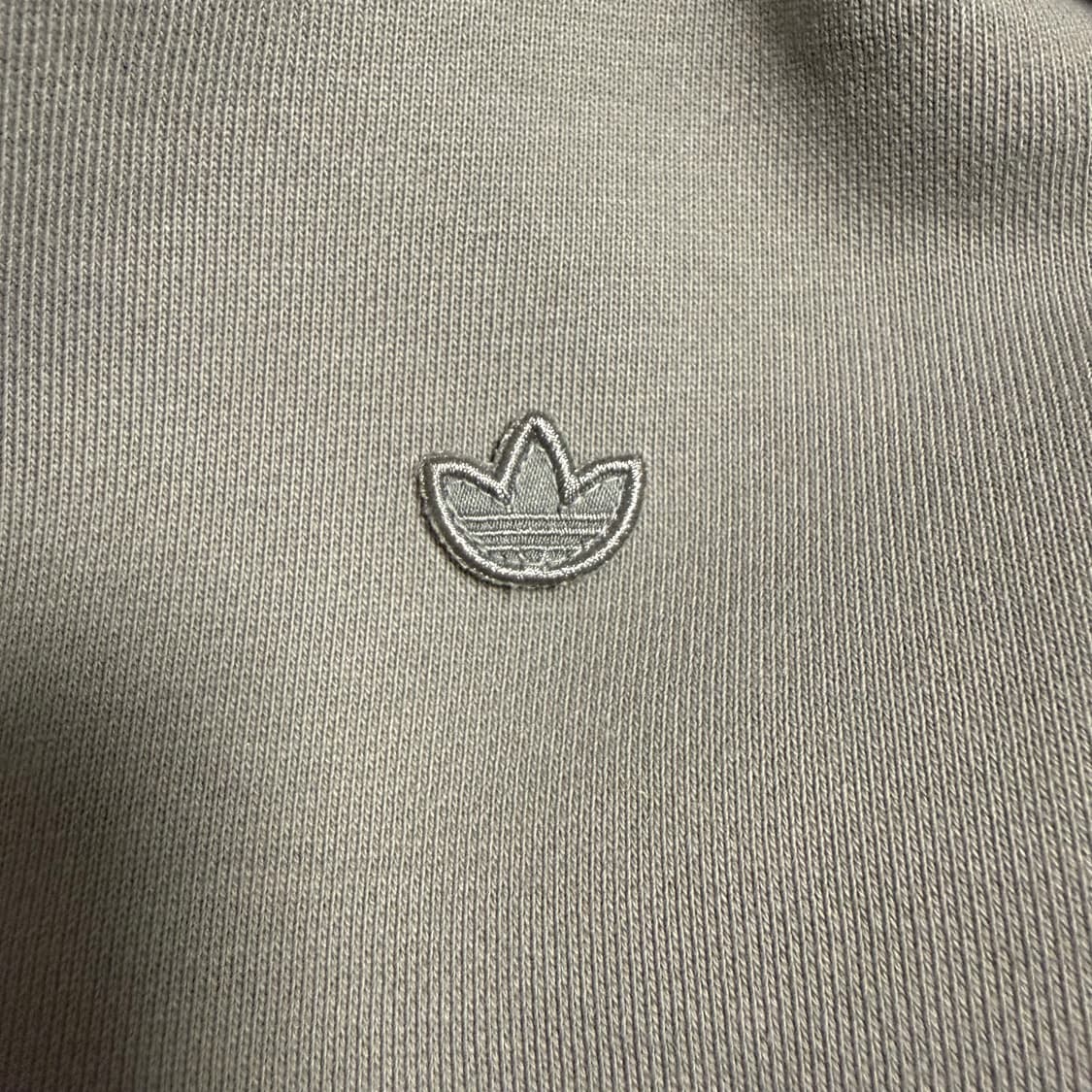 아디다스 파이어버드 스몰로고 기모 후드티 그레이 XL 상품이미지3