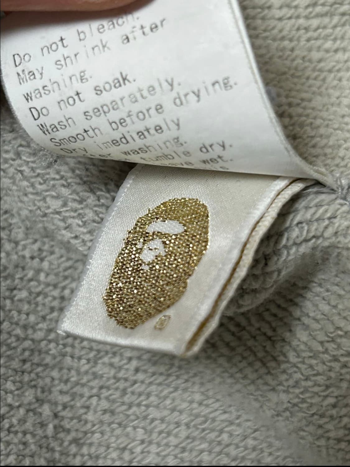 베이프 스타 후드집업 그레이 XL 상품이미지10