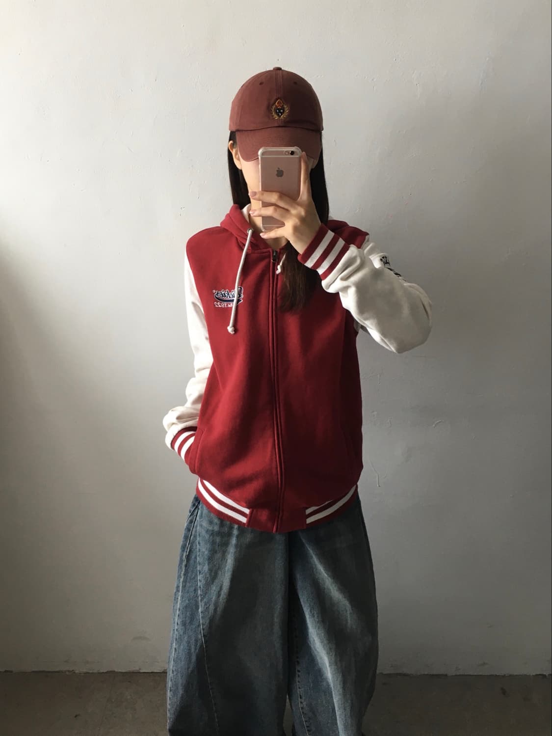 디키즈 바시티 배색 후드집업 상품이미지1