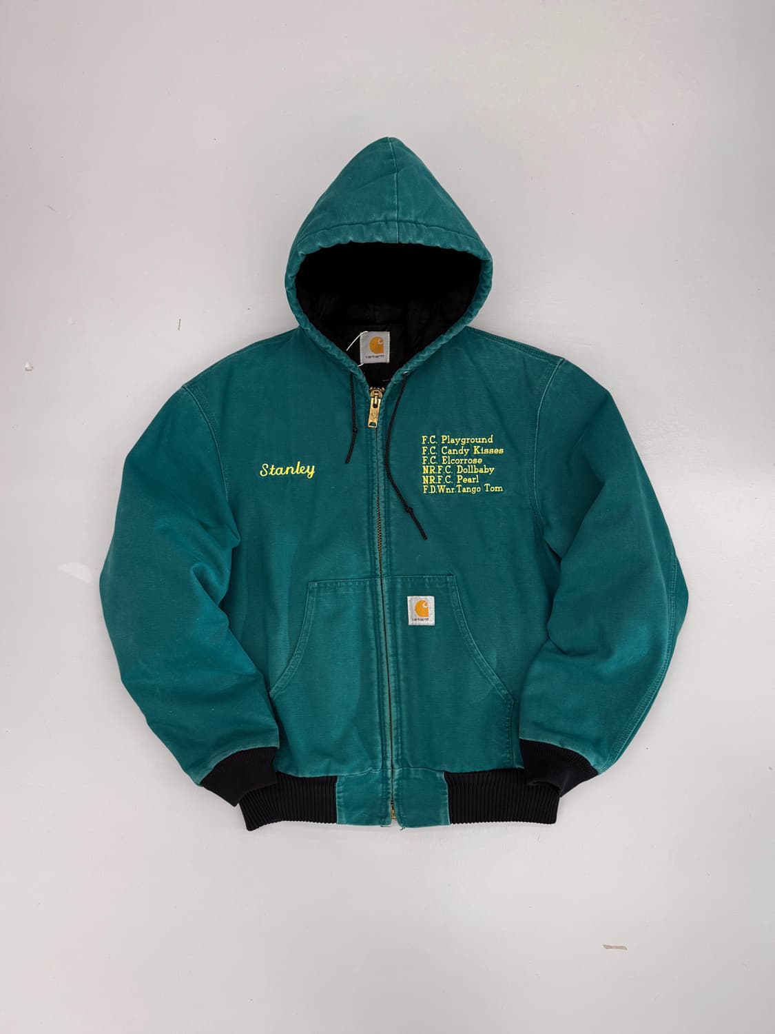 칼하트 루즈핏 90‘s 아쿠아 틸 액티브 후드 자켓 상품이미지1