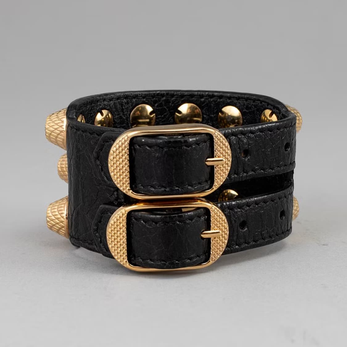 발렌시아가 자이언트 브레이슬릿 골드/블랙 상품이미지2