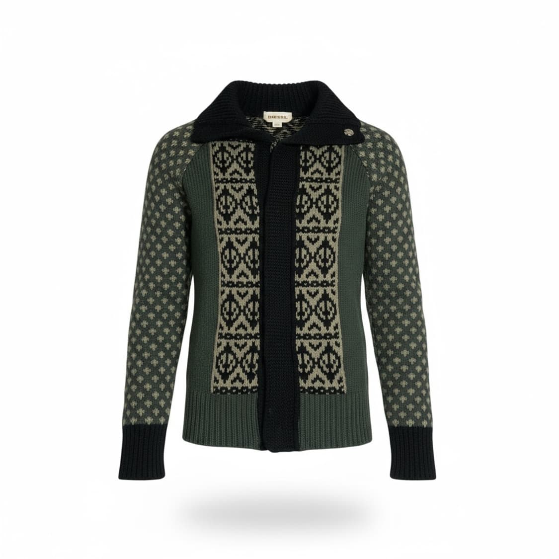 디젤 패턴 니트 가디건 S 상품이미지1