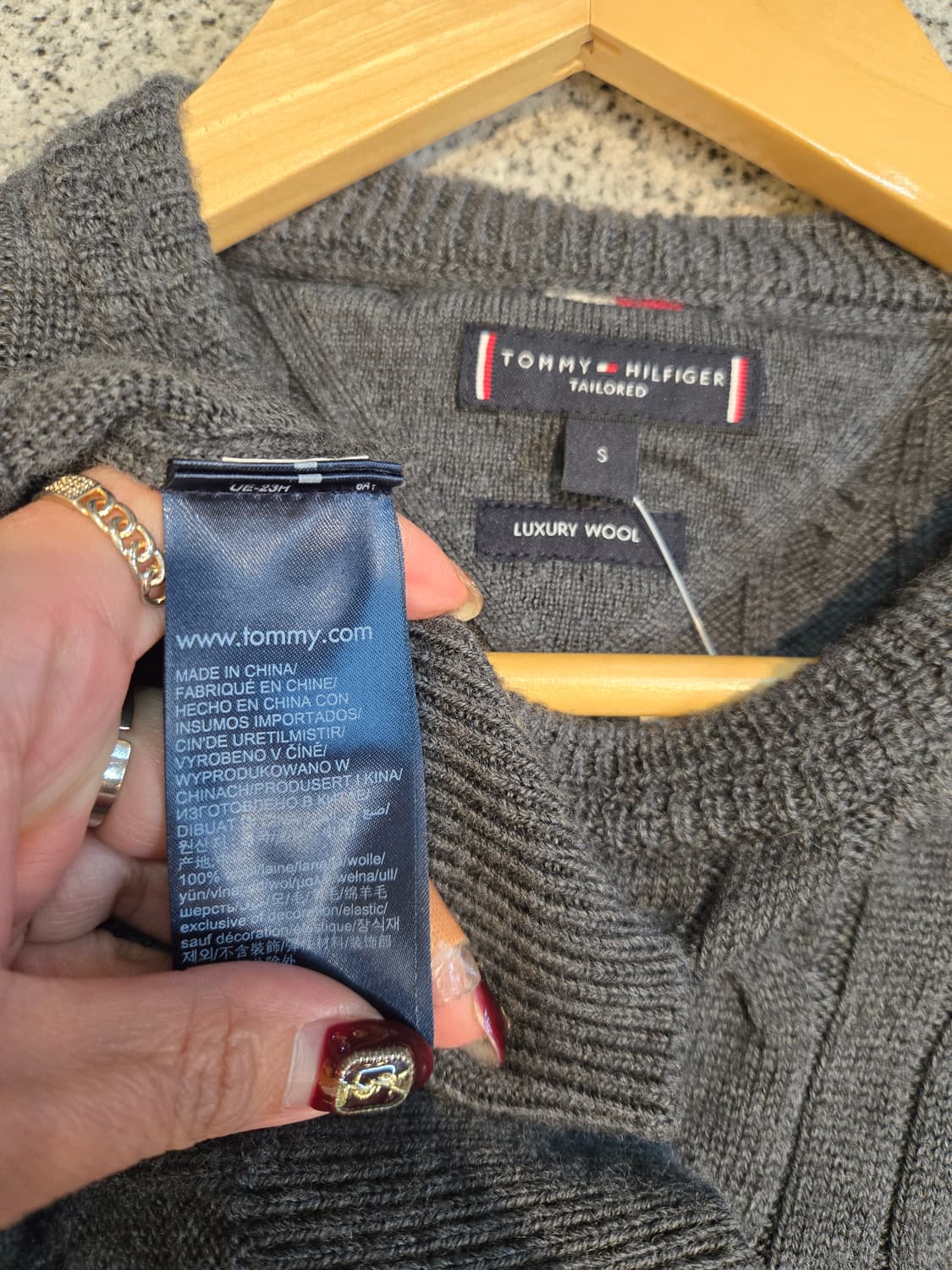 타미힐피거 여성 롱니트 울니트  상품이미지6