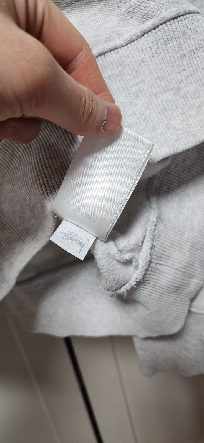 스투시 빅로고 라이트그레이 오버핏 맨투맨 상품이미지7