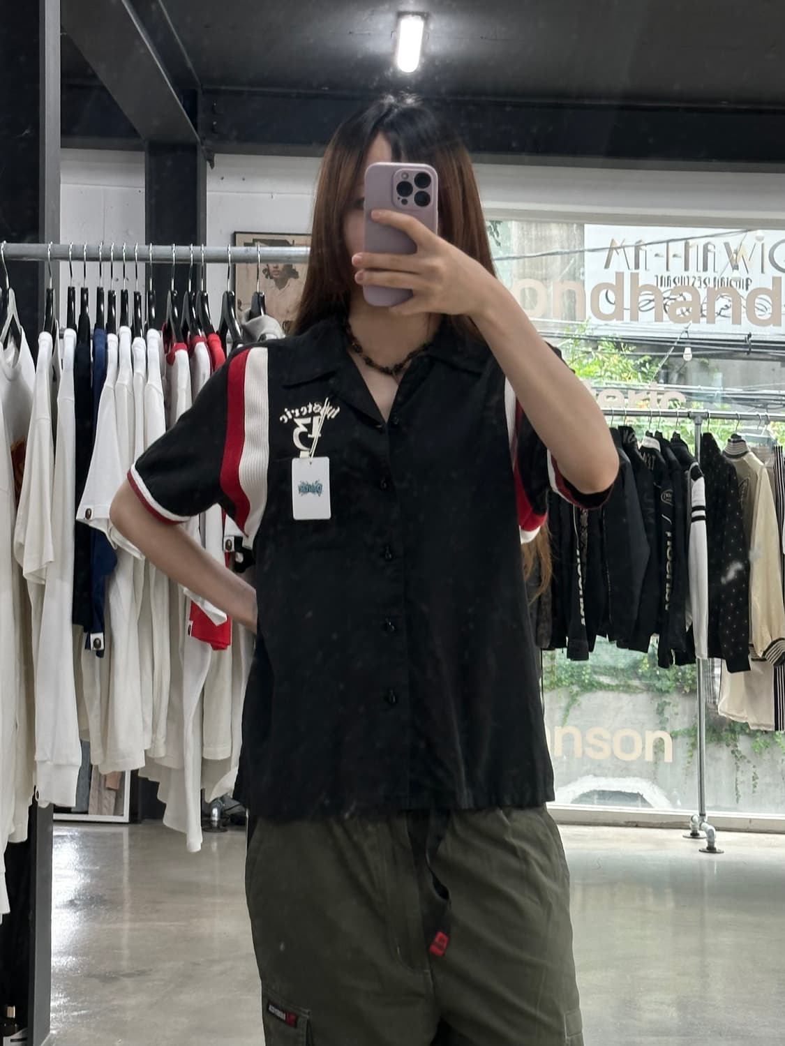 히스테릭글래머 스컬프린팅 반팔셔츠 상품이미지2