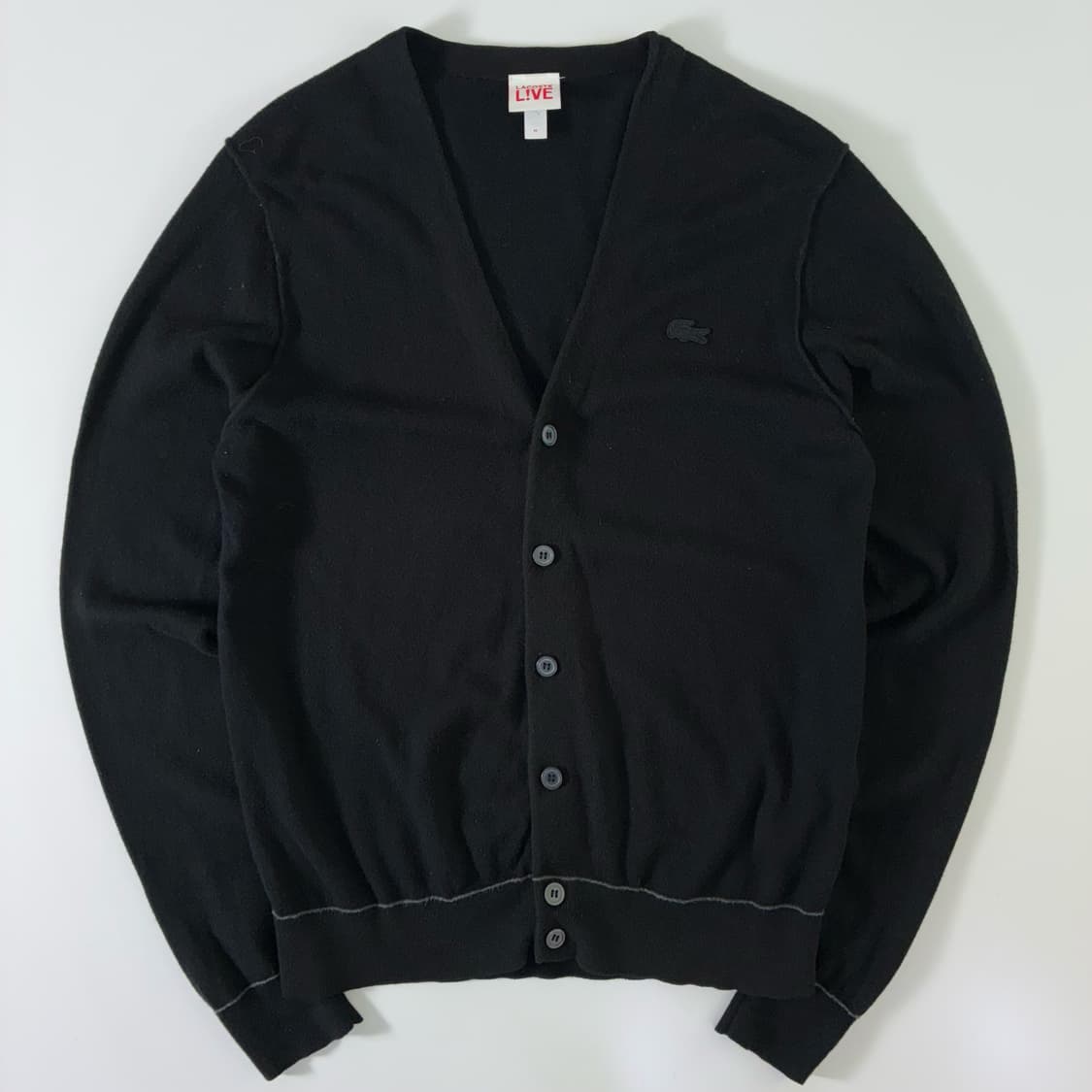 Lacoste  라코스테 와펜 코튼 브이넥 가디건 상품이미지1