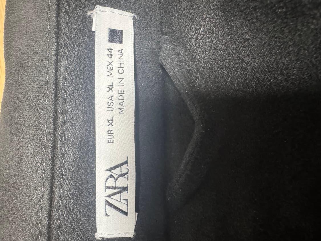 자라 스웨이드 자켓 블랙 상품이미지2