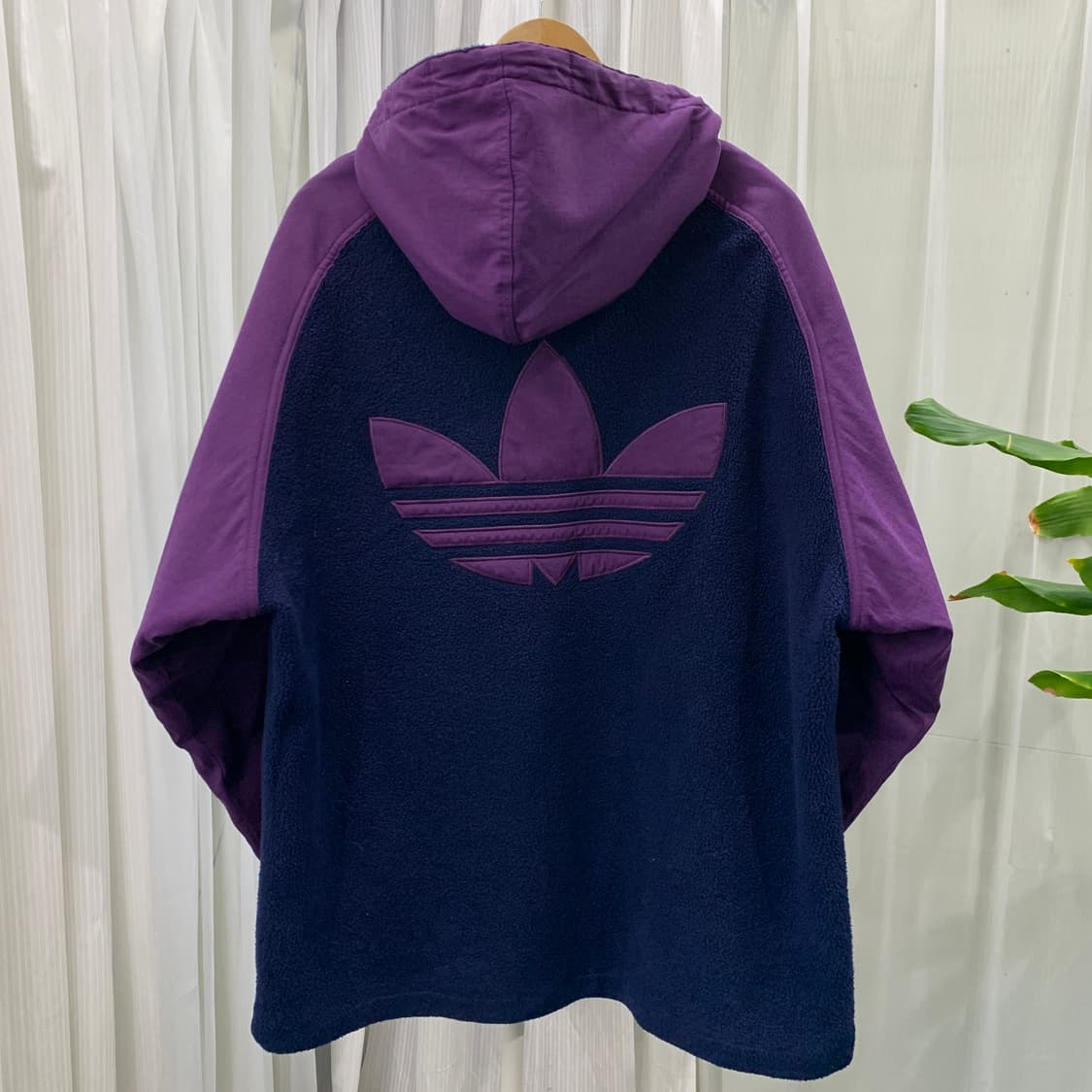 80's 아디다스 빅로고 후드 아노락 후리스 1789 상품이미지3