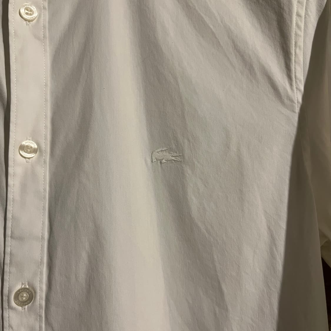 라코스테 화이트 셔츠 상품이미지2