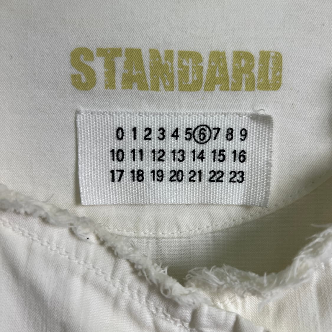 04ss 마틴 마르지엘라 화이트 컷오프 노카라 워크 자켓 40 상품이미지4