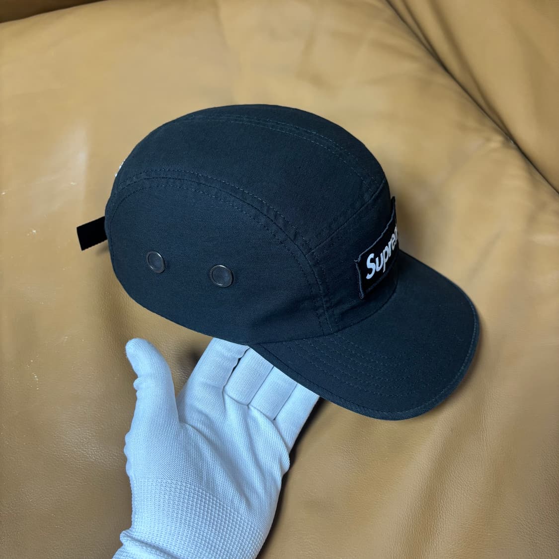 슈프림 캠프캡 모자 박스로고 24ss 밀리터리 블랙 상품이미지3