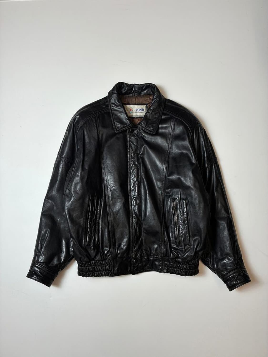 POND 90's 봄버 가죽 항공 자켓 PN8175 상품이미지1