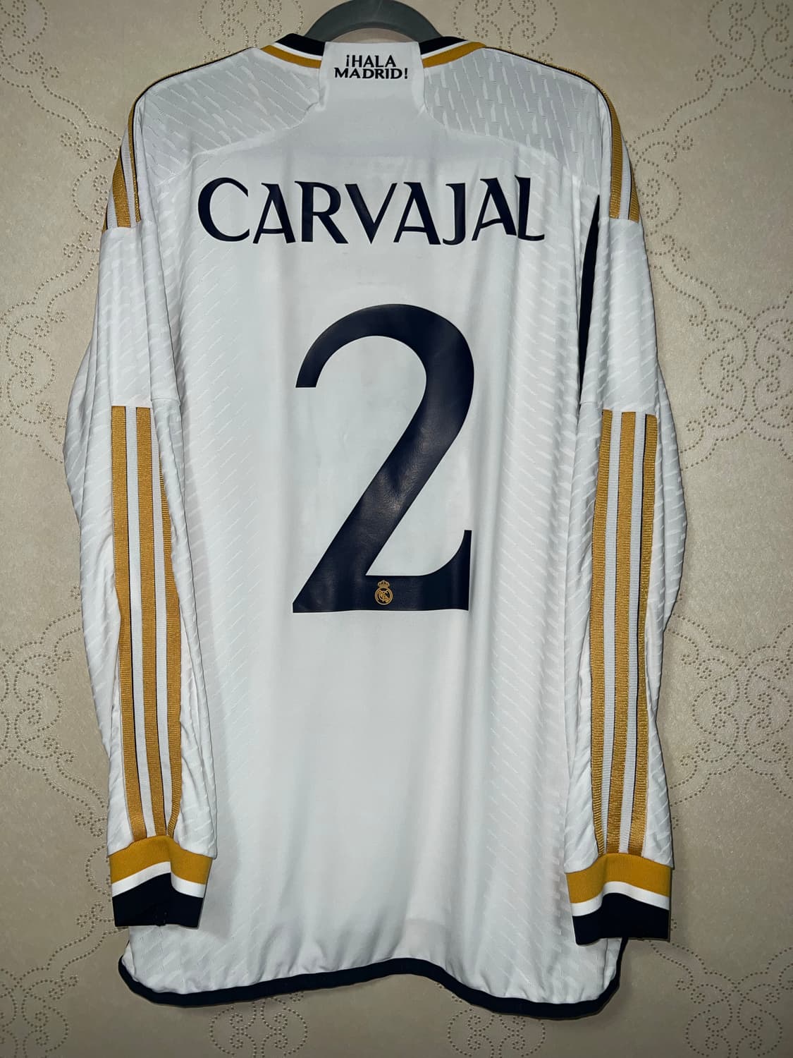 23-24 레알 마드리드 홈 어센틱 긴팔 카르바할 유니폼 상품이미지2