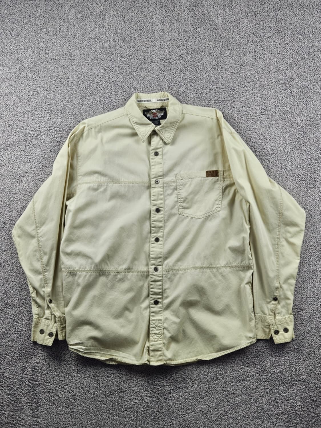 할리데이비슨 플레임 로고 바이커 셔츠 ( L ) / 10712 상품이미지3